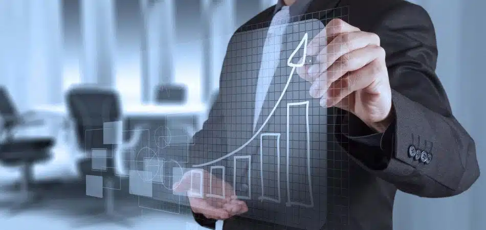 Team working with technology